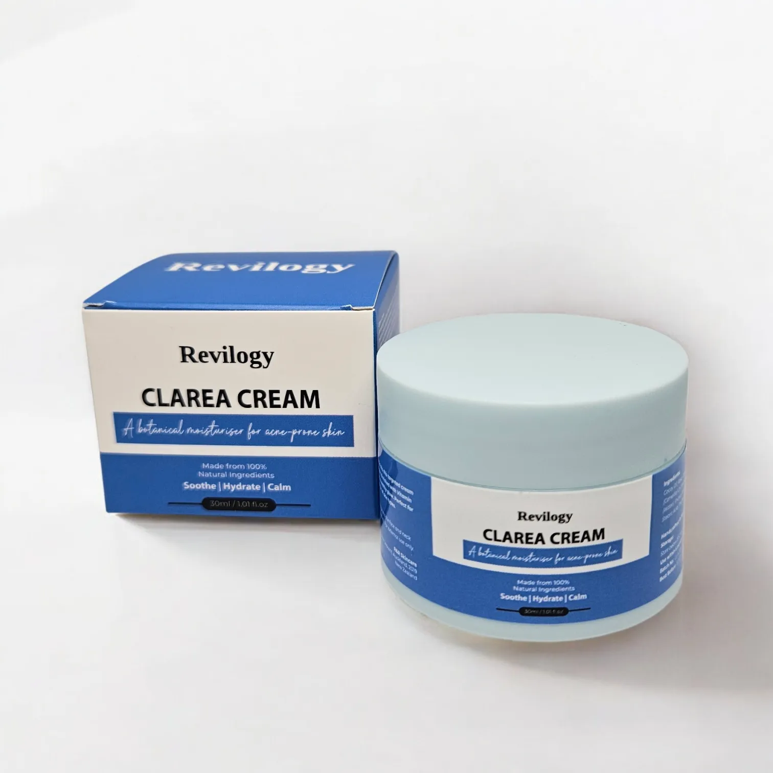Clarea Cream balancing facial moisturiser with botanical oils